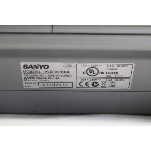 Sanyo PLC XF-60 XGA Large Venue Projector