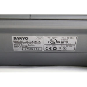 Sanyo PLC XF-60 XGA Large Venue Projector