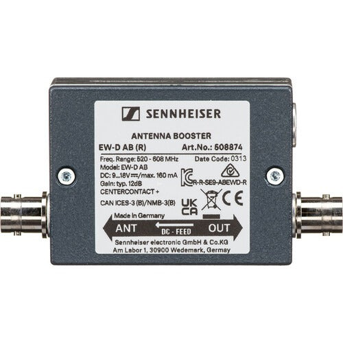 Sennheiser EW-D AB (R) Inline Antenna Booster for EW-D Wireless Systems (R: 520 to 608 MHz)