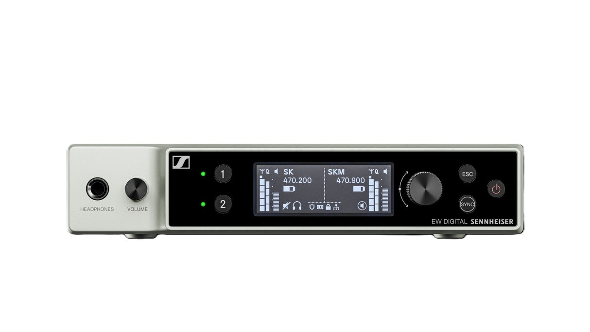Sennheiser EW-DX EM 2 (R1-9) Half-rack Wireless Receiver for Evolution Wireless Transmitters