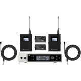 Sennheiser EW-DX MKE 2 SET (R1-9) Dual-Channel Digital Wireless System with Two Omni Lavalier Mics (R1-9: 520 to 607 MHz)
