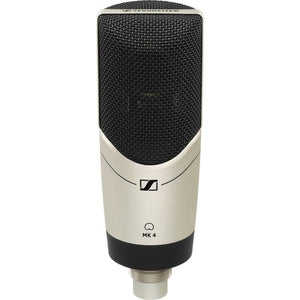 Sennheiser MK4 SET Large-diaphragm, Side-Address Cardioid Condenser Microphone with Shockmount