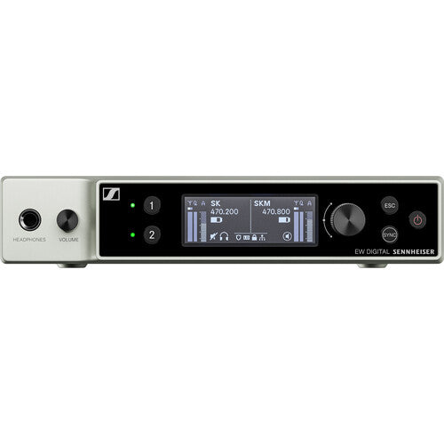 Sennheiser EW-DX 835-S SET Dual Channel Digital Wireless System with 2 Handheld Mics & MMD835 Capsules (R1-9: 470 to 550 MHz)