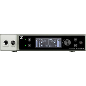 Sennheiser EW-DX MKE 2-835-S SET Dual Channel Digital Combo Wireless System w/ Omni Lavalier and Handheld Mic