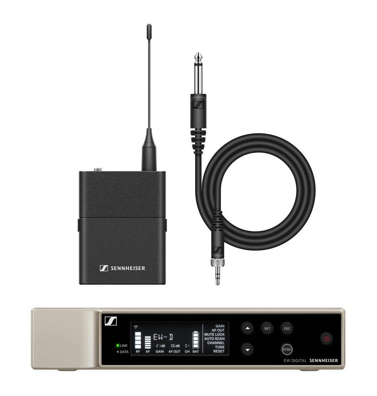 Sennheiser EW D1-Cl1-NH-US Digital Wireless Instrument System Kit w/Lavalier Microphone