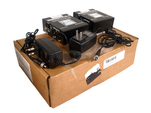 Sescom SES-X-FA2 Portable 2-Channel Mic & Line Level Audio Over Fiber Extender in Box