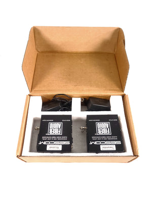 Sescom SES-X-FA2 Portable 2-Channel Mic & Line Level Audio Over Fiber Extender in Box
