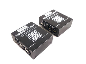 Sescom SES-X-FA2 Portable 2-Channel Mic & Line Level Audio Over Fiber Extender in Box