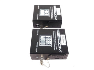 Sescom SES-X-FA2 Portable 2-Channel Mic & Line Level Audio Over Fiber Extender in Box
