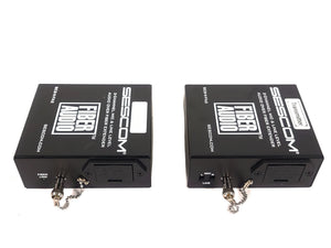 Sescom SES-X-FA2 Portable 2-Channel Mic & Line Level Audio Over Fiber Extender in Box