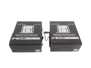 Sescom SES-X-FA2 Portable 2-Channel Mic & Line Level Audio Over Fiber Extender in Box