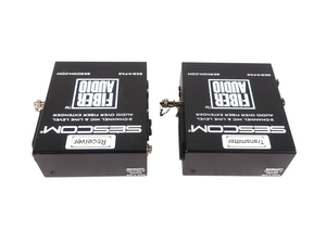 Sescom SES-X-FA2 Portable 2-Channel Mic & Line Level Audio Over Fiber Extender in Box