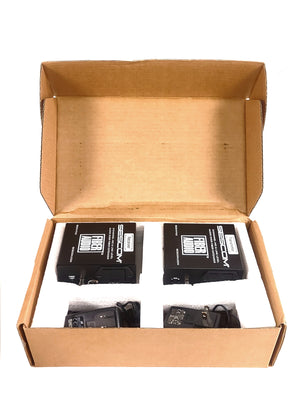 Sescom SES-X-FA2 Portable 2-Channel Mic & Line Level Audio Over Fiber Extender in Box