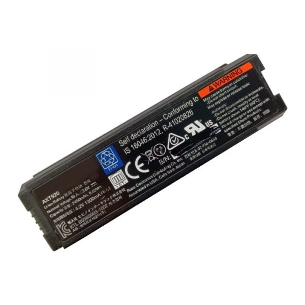 Shure AXT920 8.82Wh 3.6V 2450mAh Rechargeable Lithium-Ion Battery for AXT200 Axient Analog Handheld Transmitters