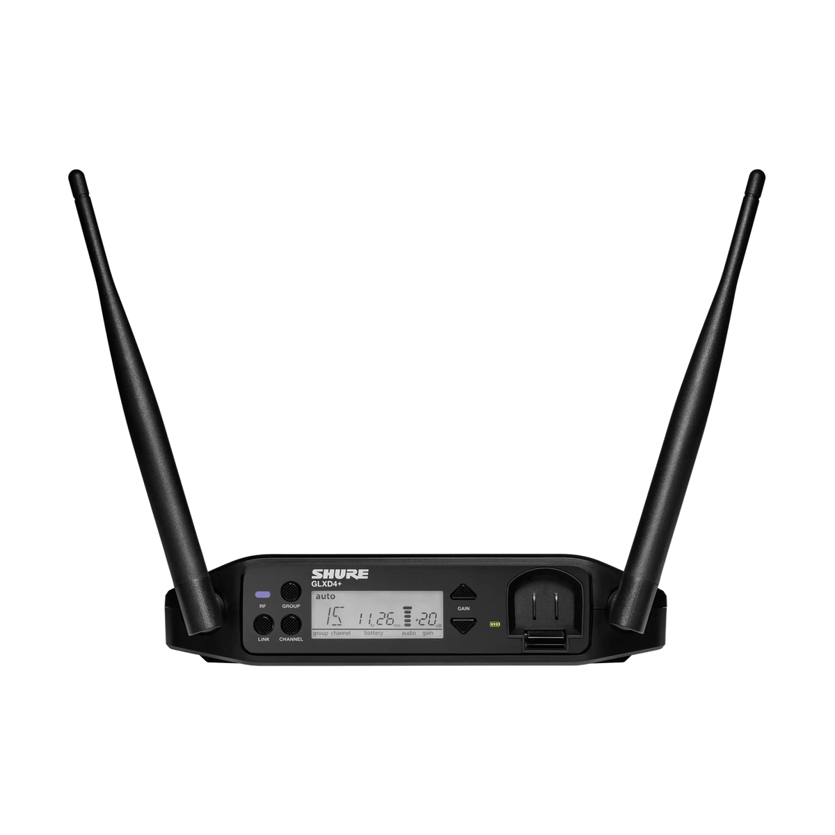 Shure GLXD14+/B98 Dual Band Digital Wireless System with BETA98H/C Instrument Gooseneck Microphone (Z3: 2.4/5.8GHz)