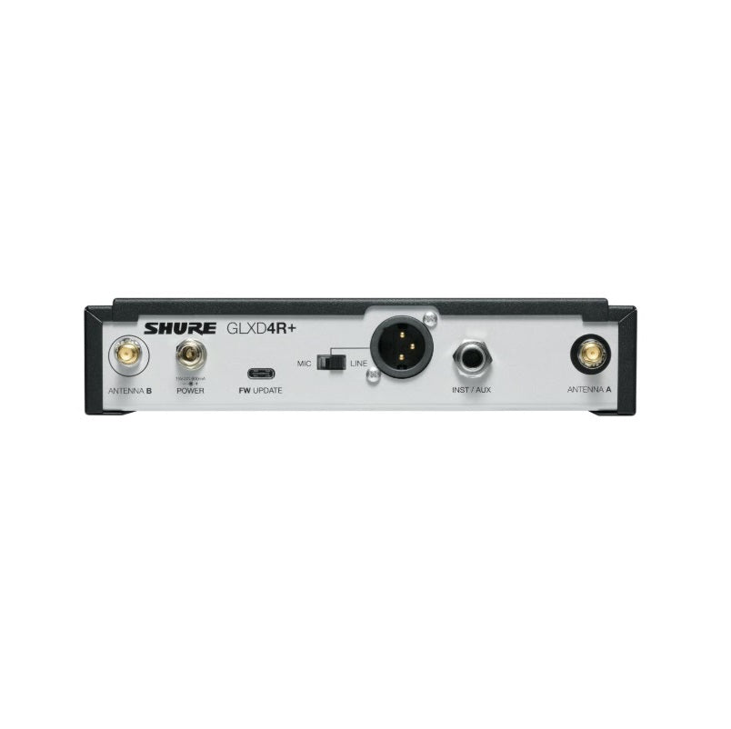 Shure GLXD24R+/B87A Dual-Band Wireless Vocal Rack System with BETA 87A Microphone (Z3: 2.4, 5.8 GHz)