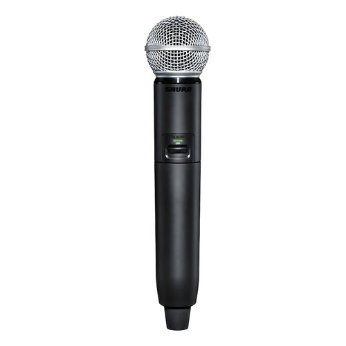 Shure GLXD2+/B58A Dual Band Wireless Handheld Transmitter with BETA 58A Capsule (Z3: 2.4/5.8GHz)