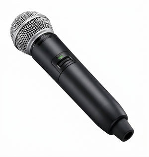 Shure GLXD2+/SM58 Dual-Band Wireless Handheld Transmitter with SM58 Microphone (Z3: 2.4, 5.8 GHz)