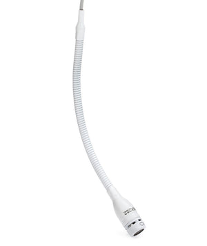 Shure MX202W-A/C Microflex Overhead Cardioid Microphone with Stand Mount Adapter and XLR Connector (White)