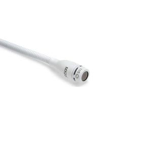 Shure MX202W-A/C Microflex Overhead Cardioid Microphone with Stand Mount Adapter and XLR Connector (White)