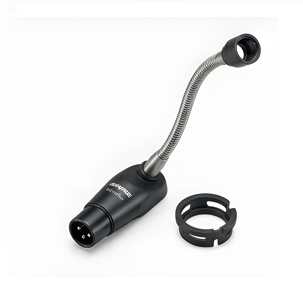 Shure MX412/N 12" Gooseneck Microphone with Attached XLR Preamp, Shock & Flange Mount, Snap-Fit Foam Windscreen, No Cartridge
