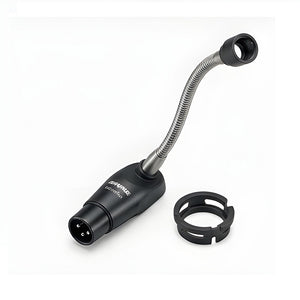 Shure MX412/N 12" Gooseneck Microphone with Attached XLR Preamp, Shock & Flange Mount, Snap-Fit Foam Windscreen, No Cartridge
