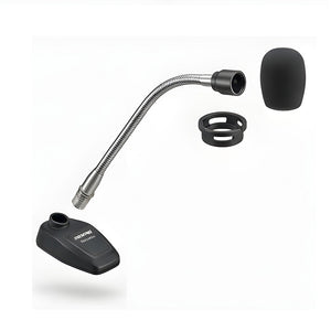 Shure MX412/N 12" Gooseneck Microphone with Attached XLR Preamp, Shock & Flange Mount, Snap-Fit Foam Windscreen, No Cartridge