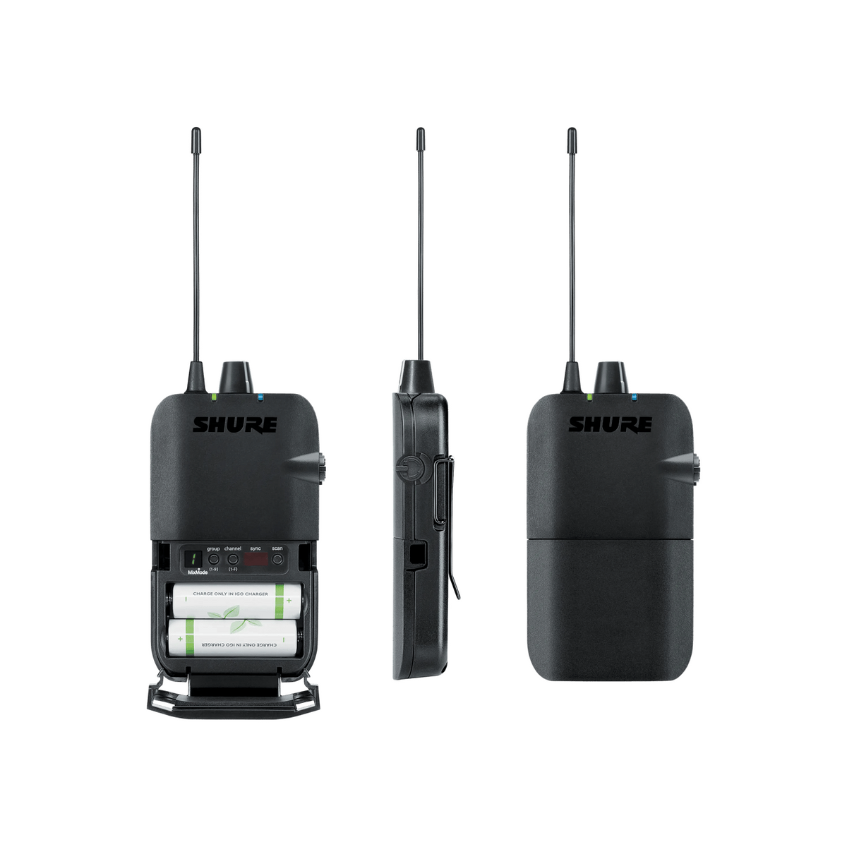 Shure P3R - Wireless Bodypack Receiver for PSM300 (J13 Band: 566-590 MHz)