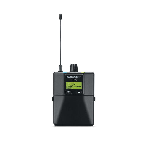 Shure P3RA - Premium Wireless Bodypack Receiver for PSM300 System (H20 Band: 518-542 MHz)