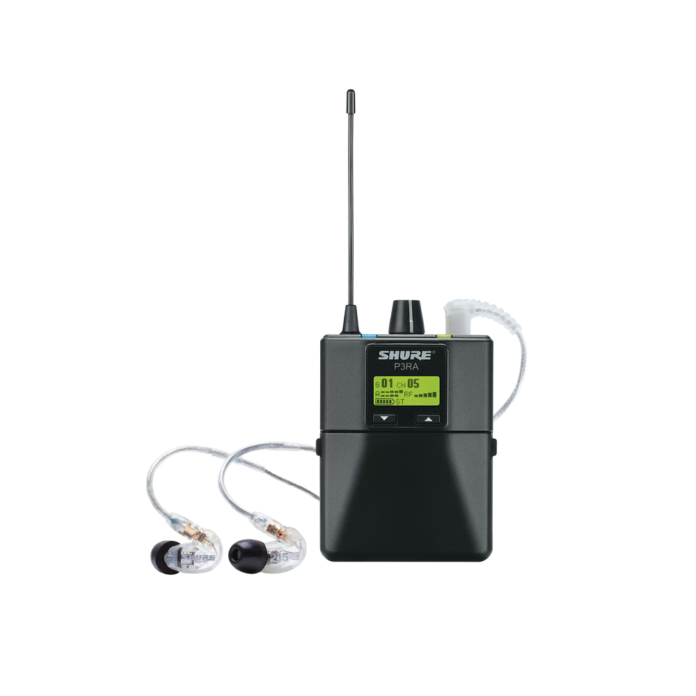 Shure P3RA - Premium Wireless Bodypack Receiver for PSM300 System (H20 Band: 518-542 MHz)