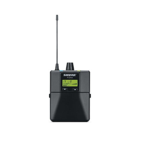 Shure P3RA - Premium Wireless Bodypack Receiver for PSM300 (J13 Band: 566-590 MHz)