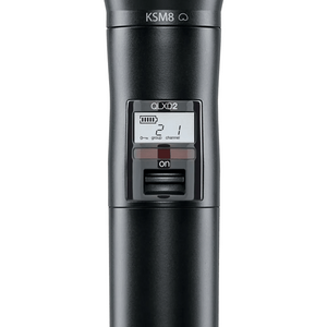 Shure QLXD2/KSM8 Digital Handheld Wireless Microphone Transmitter with KSM8 Capsule (J50A Band: 572-616 MHz)