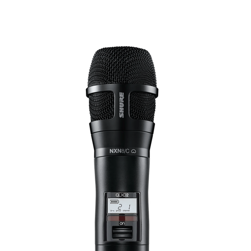Shure QLXD2/N8CB Handheld Transmitter with Nexadyne 8/C Cardioid Microphone