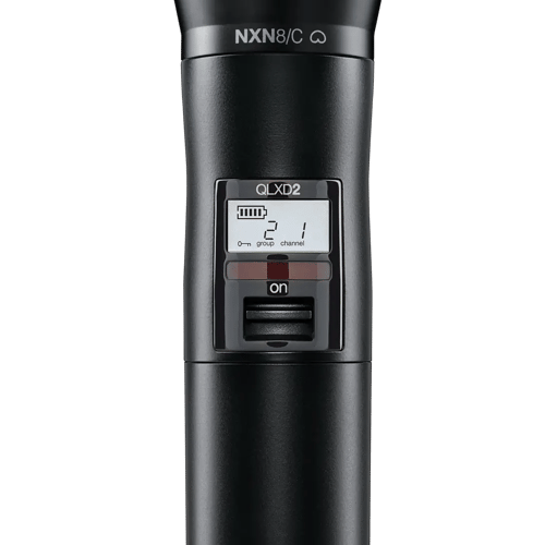 Shure QLXD2/N8CB Handheld Transmitter with Nexadyne 8/C Cardioid Microphone