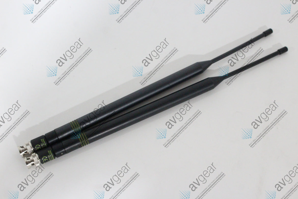 (2) Shure UA8-470-542 1/2 Wave Omnidirectional Receiver Antennas (470-542 MHz)