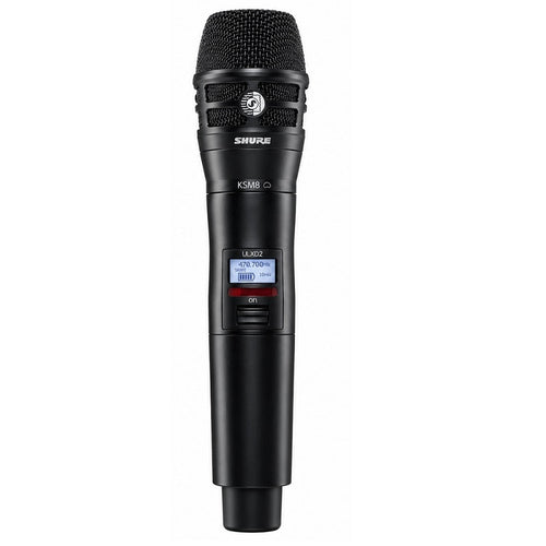 Shure ULXD2/K8 - Digital Handheld Transmitter with KSM8 Capsule in Black Finish (J50A Band: 572-616 MHz)