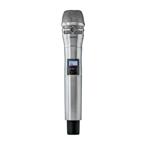 Shure ULXD2/K8 - Digital Handheld Transmitter with KSM8 Capsule in Nickel Finish (J50A Band: 572-616 MHz)