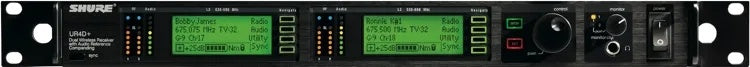 (6) Shure ULXD4Q / UR4D+ 4-Channel Wireless Receivers