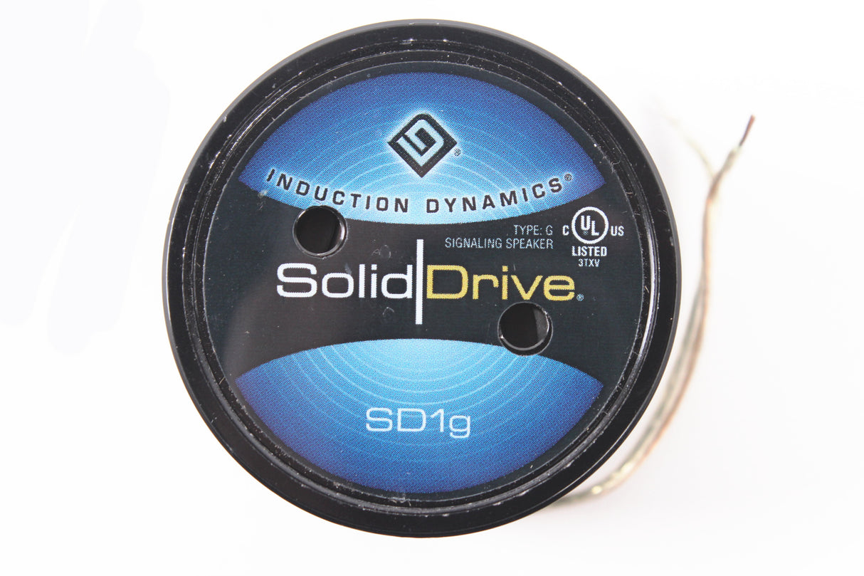 Solid Drive SD1g On-Surface Full-Range Sound Transducer for Glass (Black - No Connectors - VHB Adhesive Disk Used)