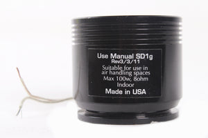 Solid Drive SD1g On-Surface Full-Range Sound Transducer for Glass (Black - No Connectors - VHB Adhesive Disk Used)