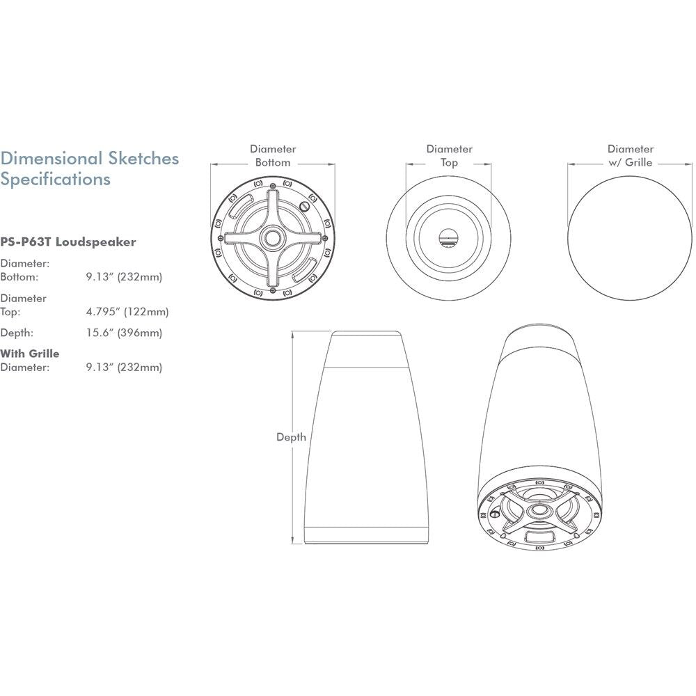 Sonance PS-P63T Pendant Speaker
