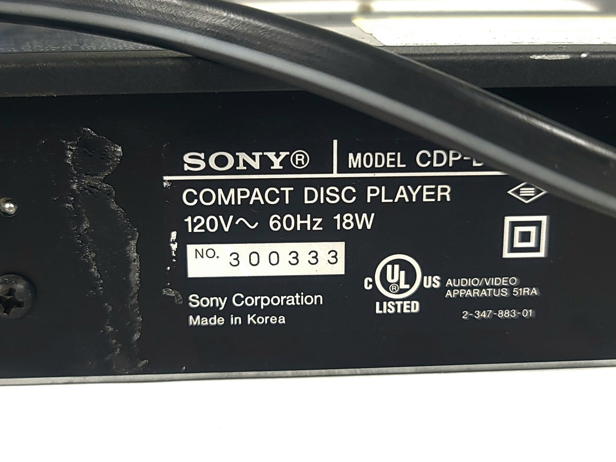 Sony CDP-D12 CD Player