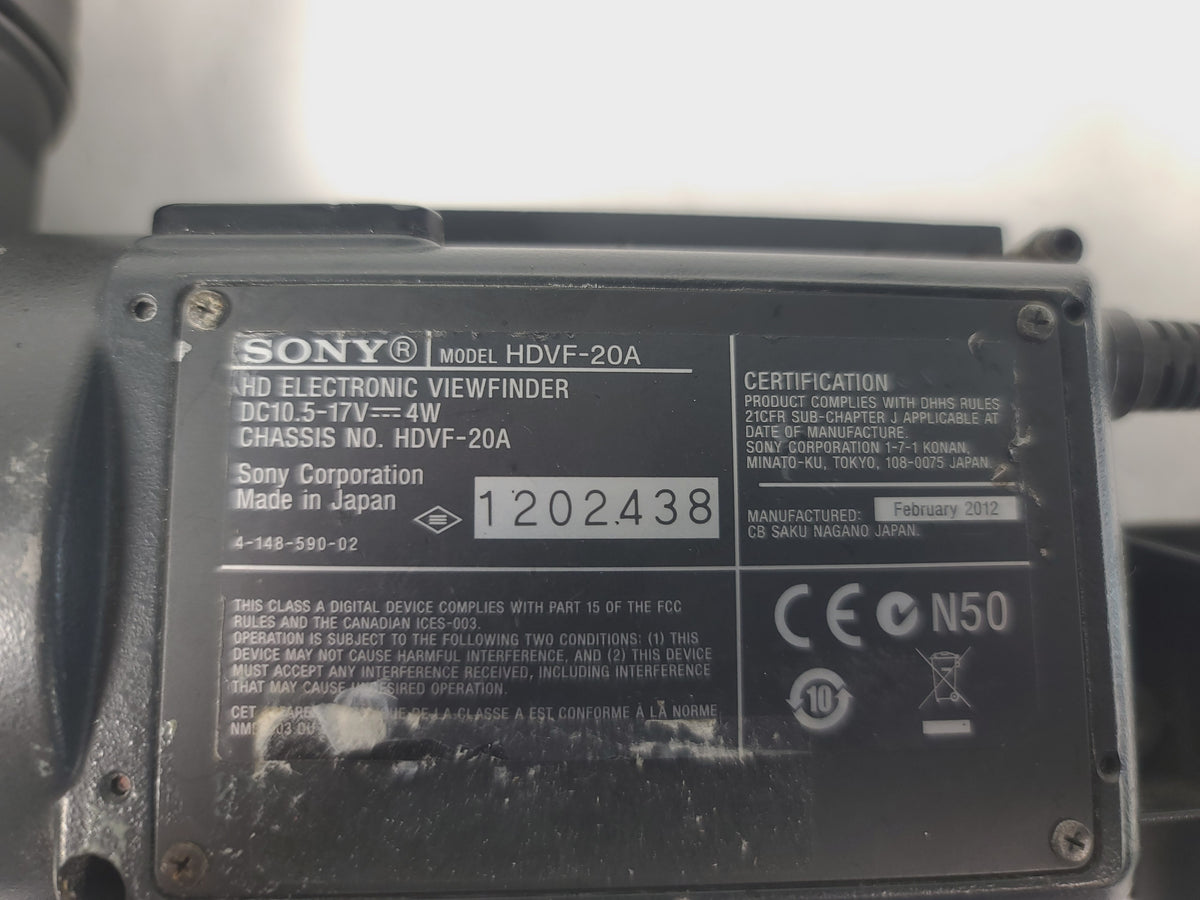 Sony HDVF-20A 2" Electronic Viewfinder