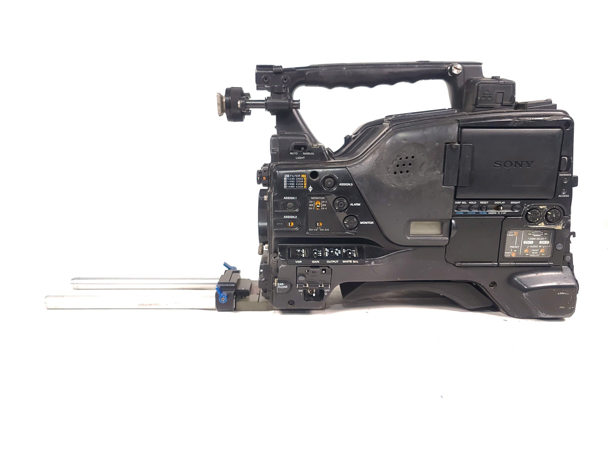 Sony PDW-F800 Camera Body w/ Chrosziel 401-50 V-Mount Baseplate & (2) 8" Rods