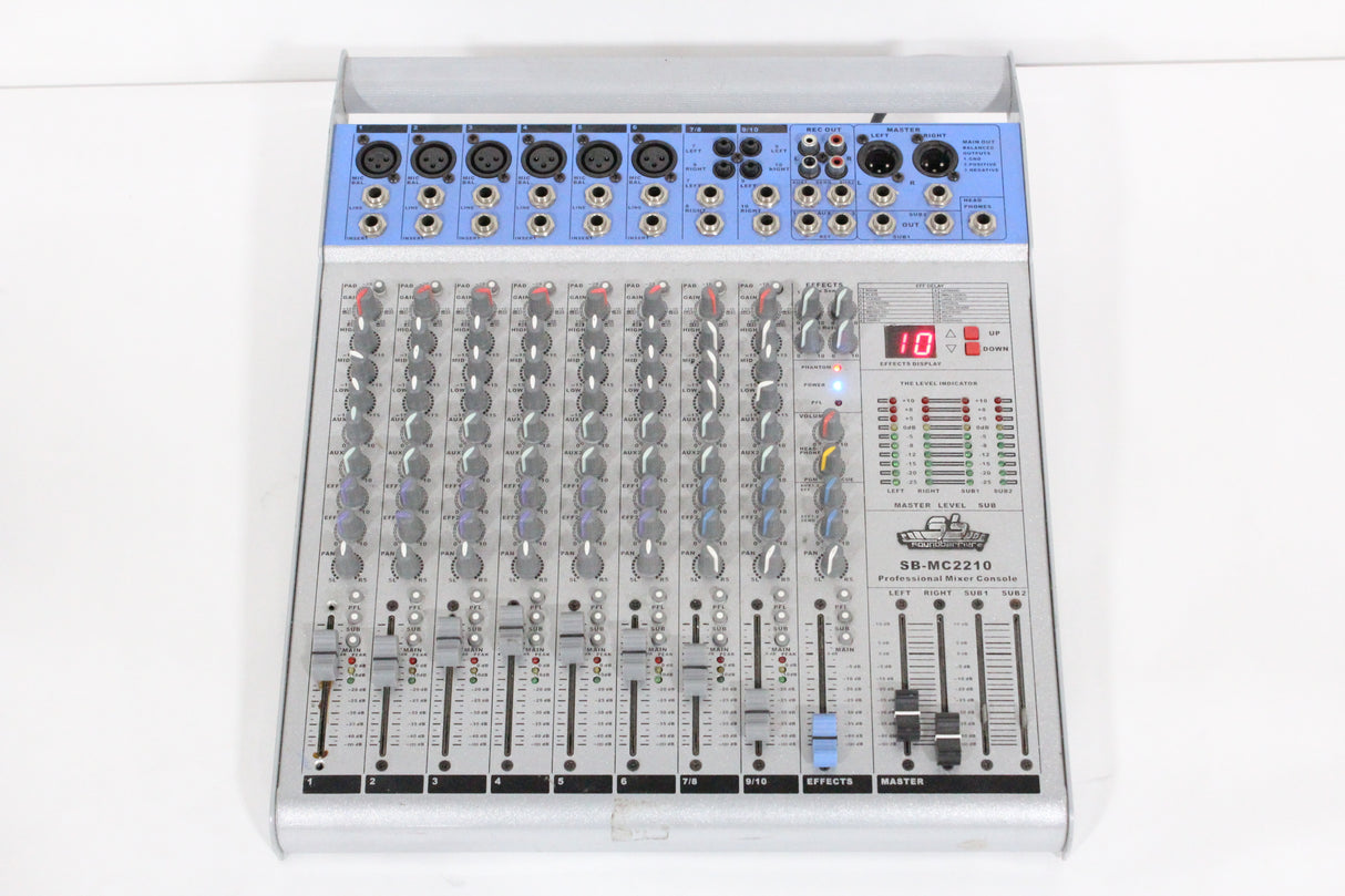 Sound Barrier SB-MC2210 Professional Mixer Console (FOR PARTS)