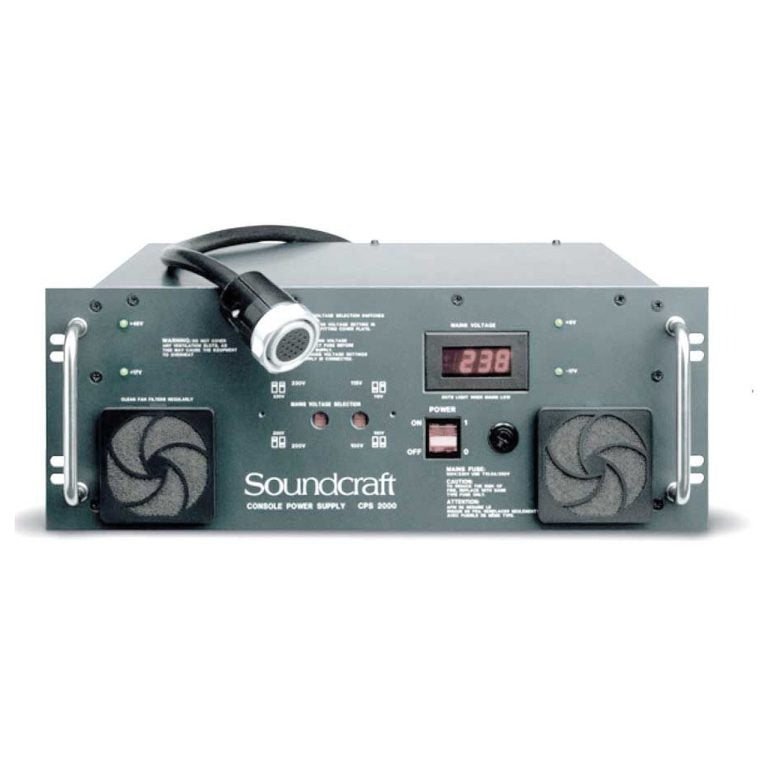 Soundcraft CPS2000 Replacement Power Supply with Link Cable For MH4 Series Consoles