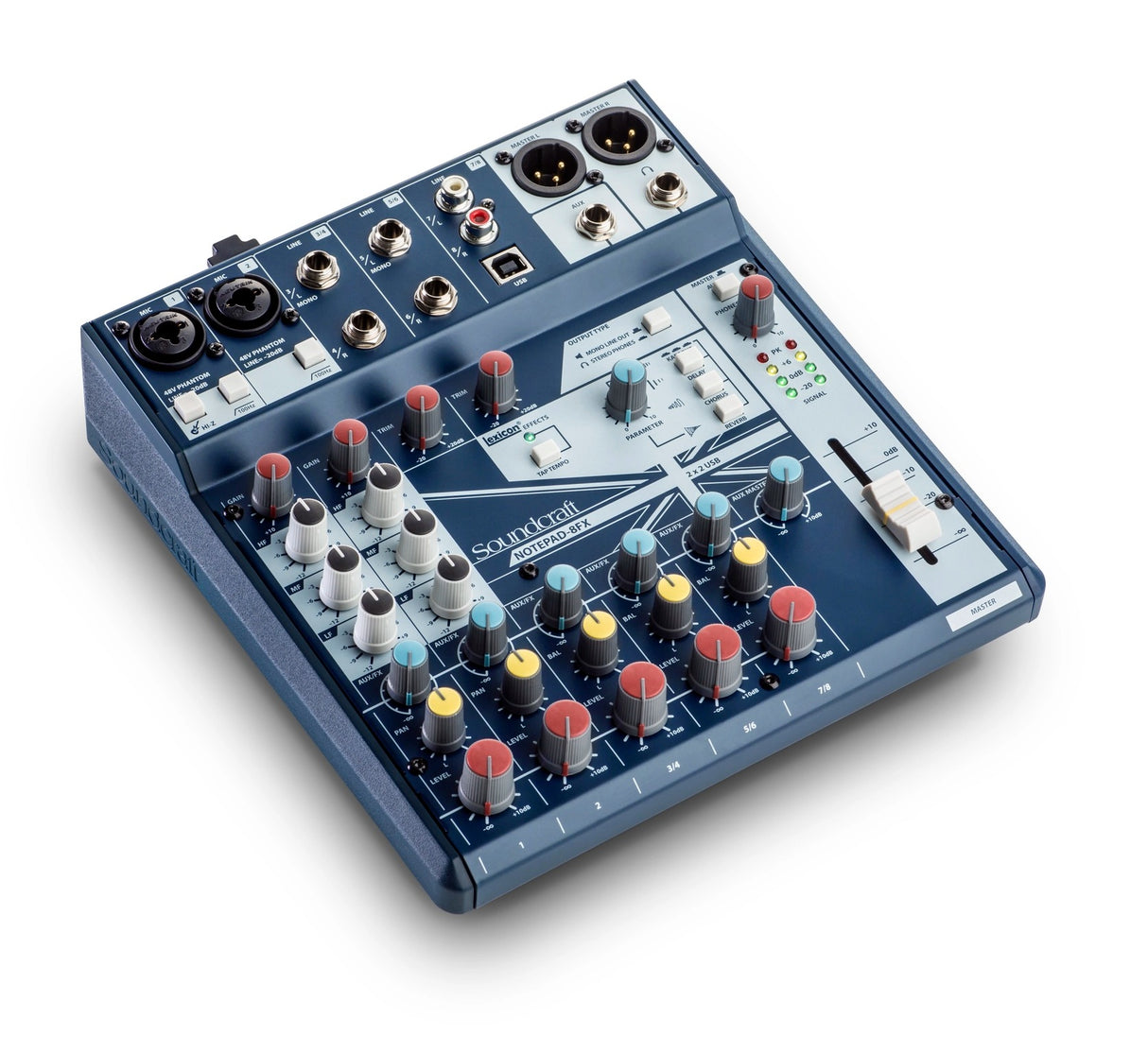 Soundcraft Notepad-8FX Small-format Analog Mixing Console with USB I/O and Lexicon Effects