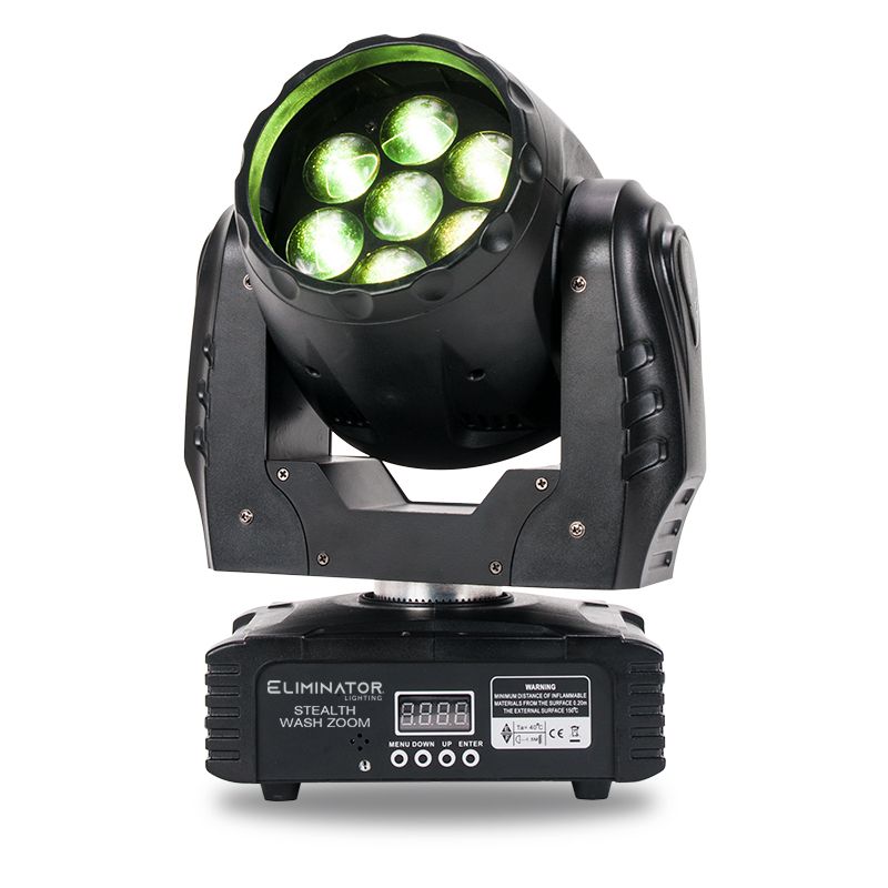 ADJ Stealth Wash Zoom 7 X 12W LED-B w/ Wired Digital communication Network [B-Stock]