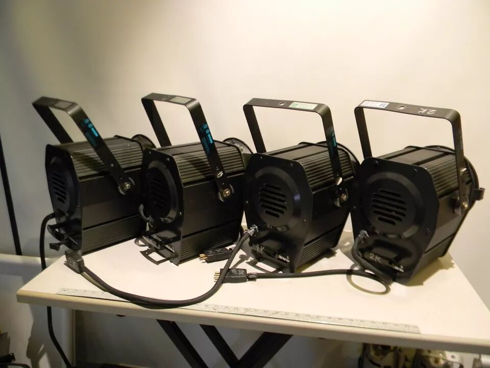 Strand Lighting Fresnelite 2KW 8" Fresnel Studio Lights w/ Stage-Pin Connectors