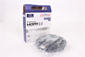 Sumar 25ft HDMI Cable with Ethernet+3D in Original Box